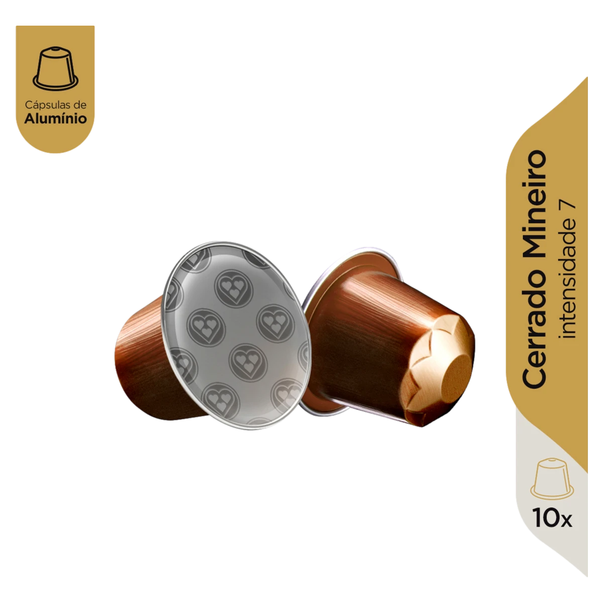 Café em Cápsula Torrado e Moído Cerrado Mineiro 3 Corações Caixa 50g 10 ...